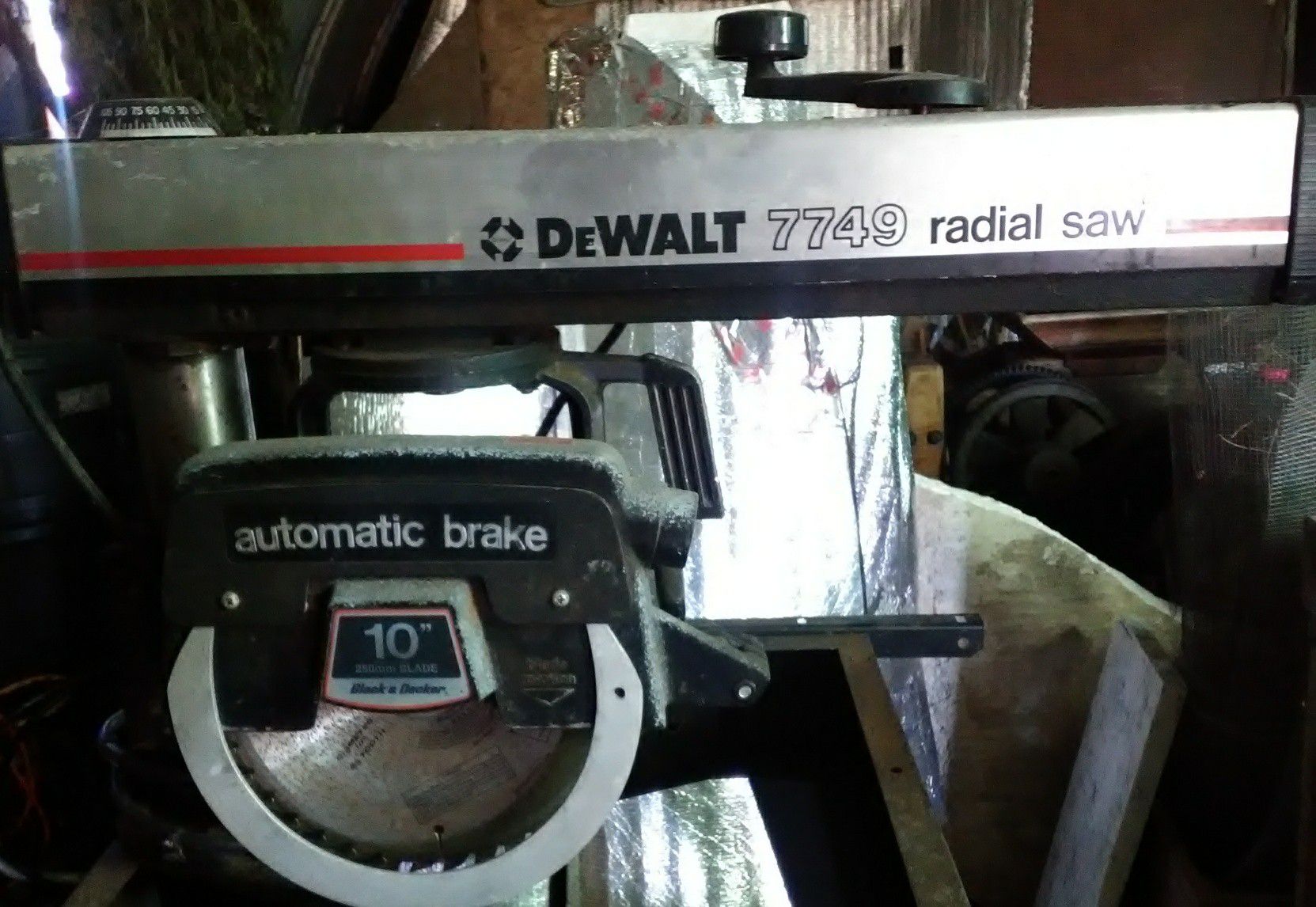 DeWalt 7749 radial arm saw