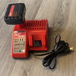 Milwaukee Battery And Charger 