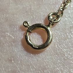 14K SOLID GOLD FIGARO CHAIN 