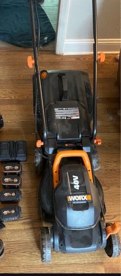 WORX 40V Lawn Mower with Extra Batteries
