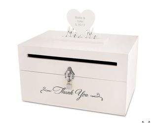 Mr and Mr Wedding Thank You Card Box
