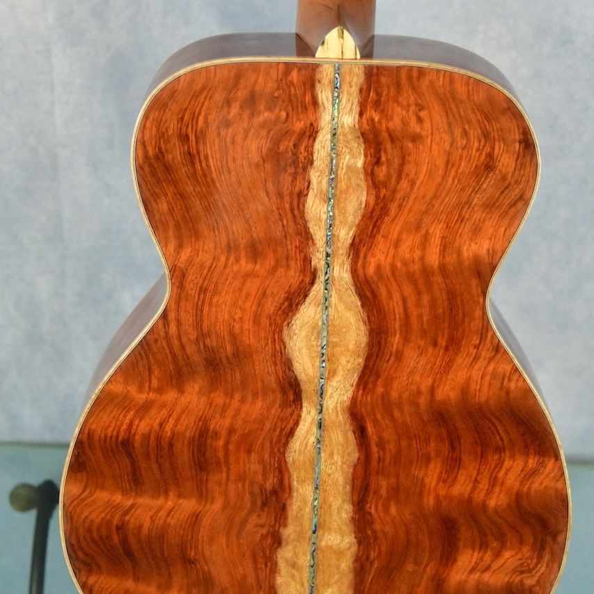 OM-14 Presentation Grade Waterfall Bubinga Back And Sides Paired With A Torrefied Sitka Spruce Top Steel String Guitar 