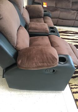 Bella via loveseat recliner rocker