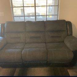 Grey couch set