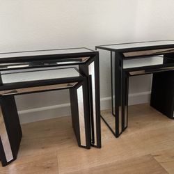 Mirror Nesting Side Tables 