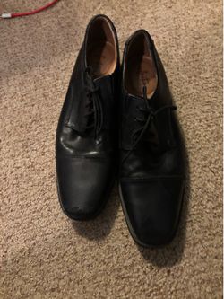 Men’s Black Leather Dress Shows (Sz 10.5 - 11)