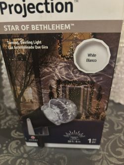 White Star Of Bethlehem Projection Light
