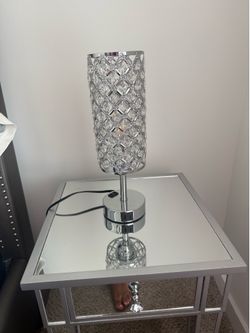 2 Silver Touch light Lamps