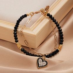 Multilayer Irregular heart Bracelet
