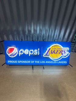 los Angeles Lakers neon sign Pepsi display neon sign, Lakers jersey, Kobe Bryant, Lakers, bobble head