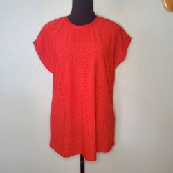 No Brand Red Shirt Sleeve Shirt Women’s Size: X-Large  