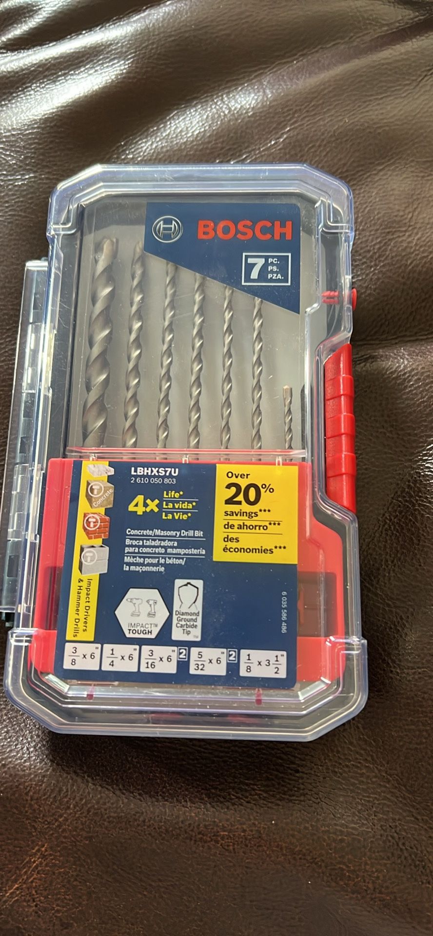 Bosch Drill Bit Set 7pc New