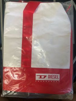 New Diesel White Red Weekend Bag