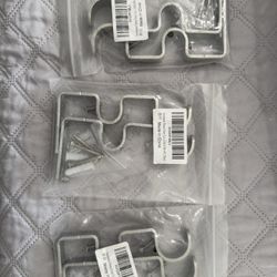 Double Rod Curtain Brackets