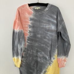 Tie Dye Dress Sweatshirt Small