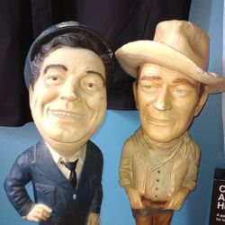 Ralph Kramden And John Wayne ESCO Statues 