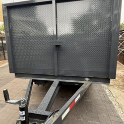 Brand New Dark Grey Hydraulic Dump Trailer with Diamond Walls 💠