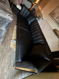 Black Leather Couch