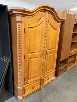 (In Store) Wood Armoire  cabinet