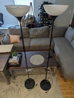 Tall Lamps With Chord Clips (2)