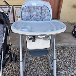 Graco Blossom Convertible High Chair, Sapphire