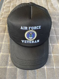 Brand New Breathable Air Force Veteran Baseball Cap 
