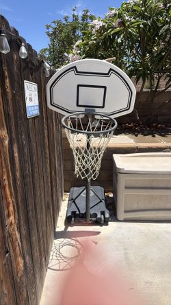 Pool basketball hoop