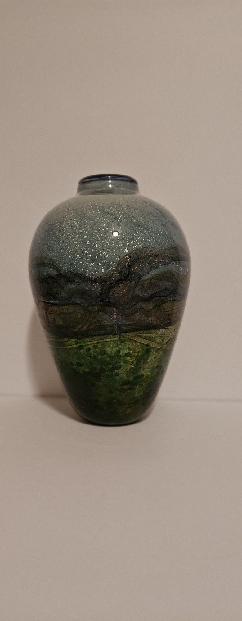 Blue Horizon Glass Vase by Jonathan Harris