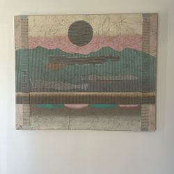 Noah (90’s JCPenney) Grey Sun Painting