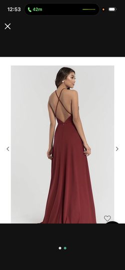 Wine Colored Dress Size 10