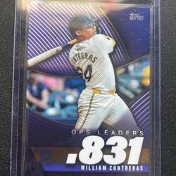 2025 Topps Series 2 William Contreras #OPS-23 OPS Leaders Insert Brewers