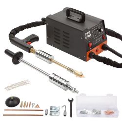 708#Stud Welder Dent Repair Kit, 3KW Spot Welder Dent Puller with 6 Welding Modes, Auto Body Spot Welding Dent Puller Machine & 16 Types of Welding Ac