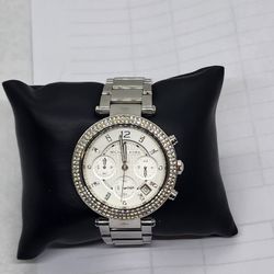 Michael Kors Chronograph Parker Stainless Steel Ladies Watch 40mm