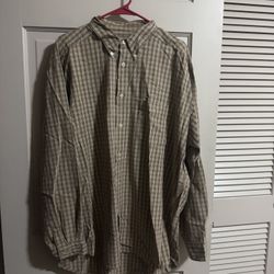 Mens Vintage Levi’s Plaid Button Down Long Sleeve Size Large 