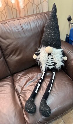 Halloween Skeleton Gnome Plush Decoration