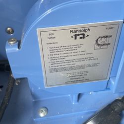 Randolph Crosby pump 610-100 series  