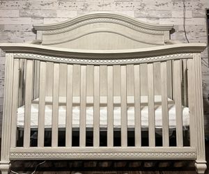Crib & Mattress / Full Bed Headboard