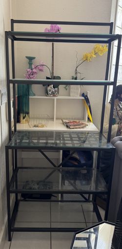 Glass Kitchen Stand