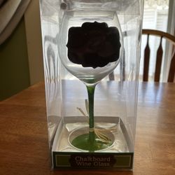 Chalkboard Wine Glass 