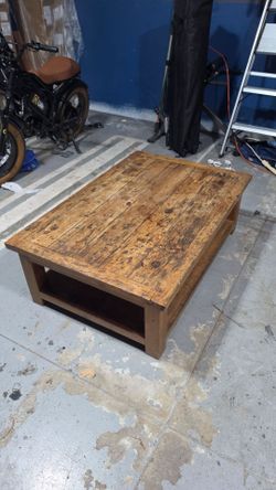 Solid wood coffee table
