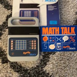 Vintage 1980 Texas Instruments Speak & Math With Original Box and Instructions.