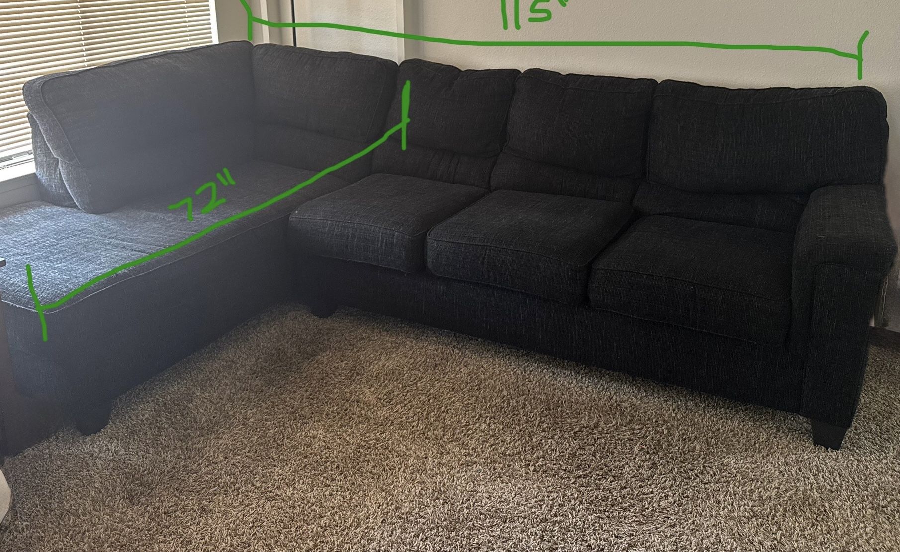 Right Arm Sectional L Couch