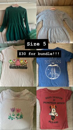 Girls Clothes Size 5