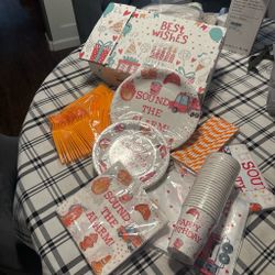 Fire Truck Birthday Party Supplies Set
