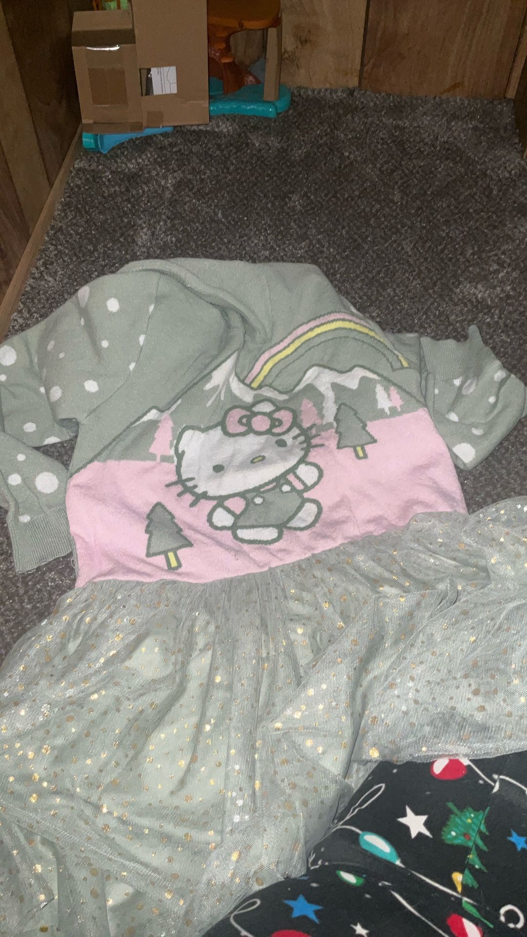 brand New Hello Kitty Dress Never Worn No Tags Size Large With Hood Very Cute