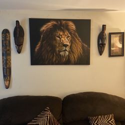 I am selling everything moving a lot of African statues mask also have TVs dining room table anything you need I have everything must go