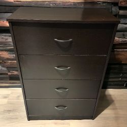 Black Oak Ameriwood Home 4 Drawer Dresser (2 Available)