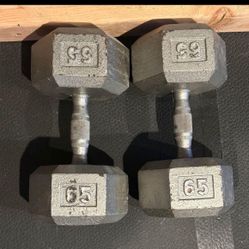 65 Lb Dumbbells $1 Per Pound 