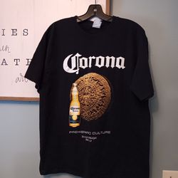 Corona Beer Mens Graphic Print Tshirt. Size Med. 