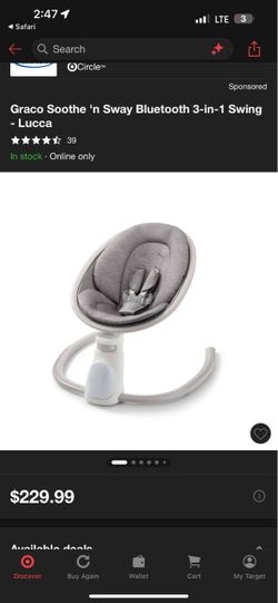 Graco soothe n sway Bluetooth 3-1